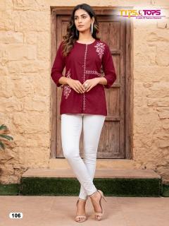 Tips & tops viana short top brand kurti in wholesale